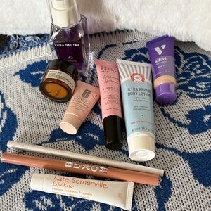 Clinique Luna Necture Buxon Kate Somerville Dallas and James first aid beauty